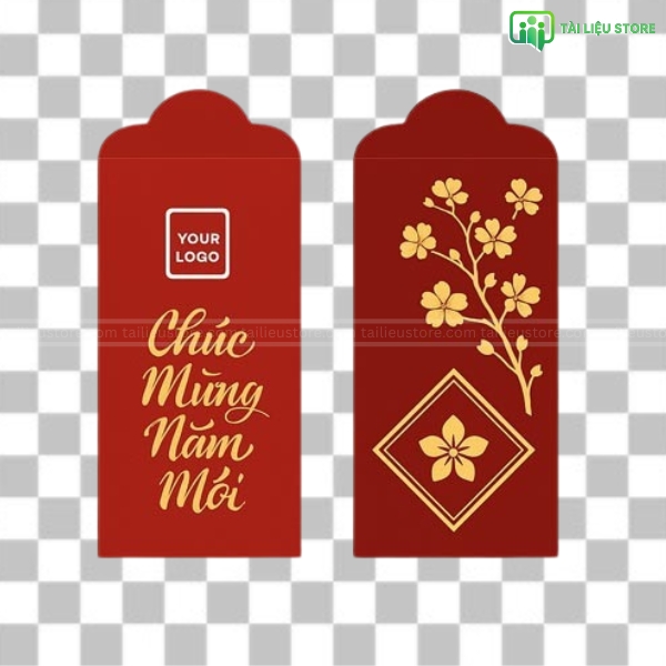 Bao lì xì vector chúc mừng năm mới