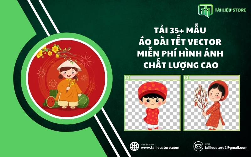 Tải 35+ mẫu áo dài tết vector miễn phí hình ảnh chất lượng cao