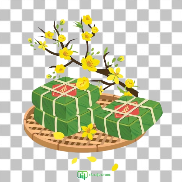 Bánh chưng tết vector