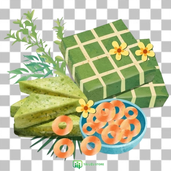 Hình ảnh bánh chưng cute