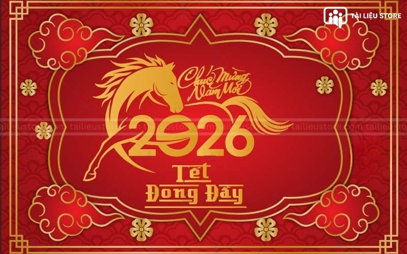 Background tết 2026 vector