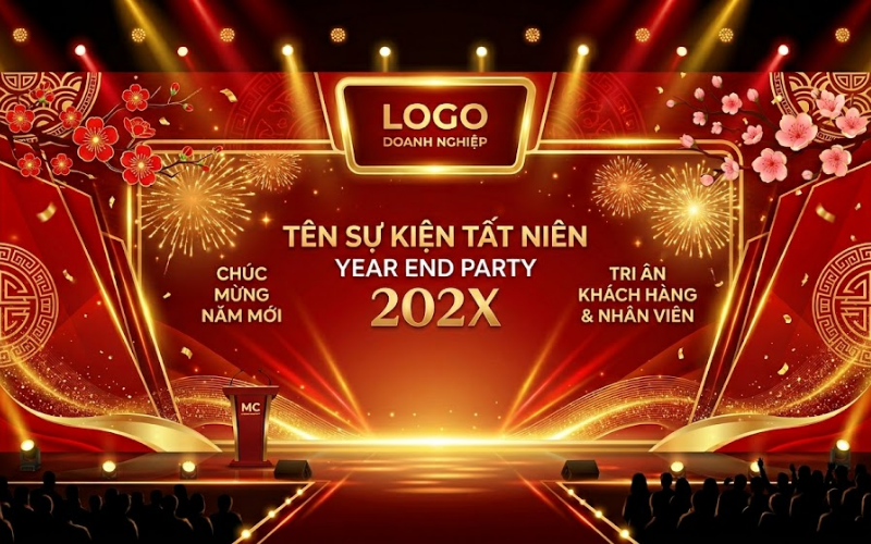 Backdrop Tất Niên Vector Là Gì Vì Sao Được Sử Dụng Phổ Biến Trong Thiết Kế Sự Kiện