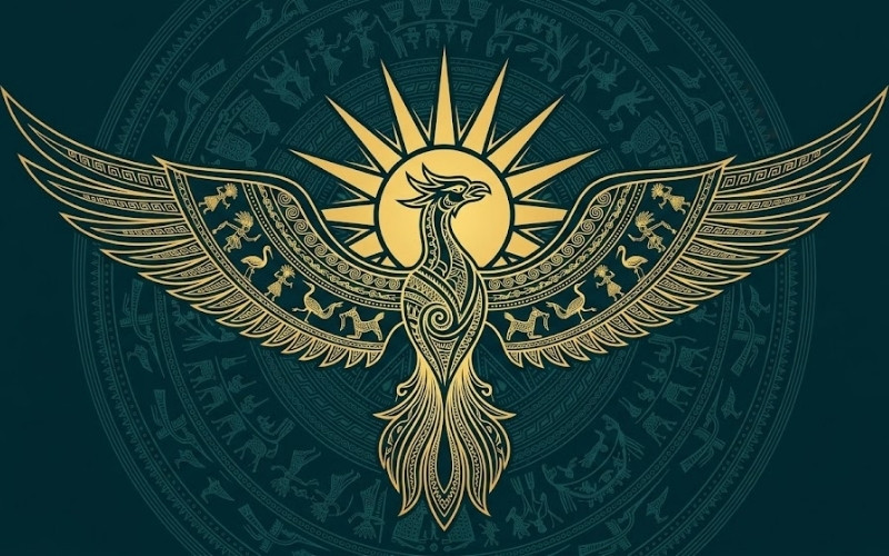 Chim Lạc Kết Hợp Mặt Trời Đông Sơn