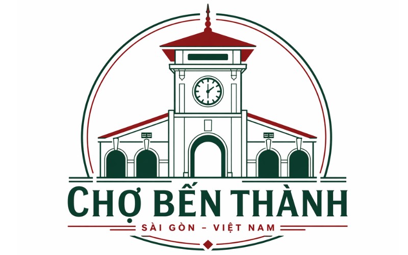 Chợ Bến Thành vector dùng cho in ấn khổ lớn
