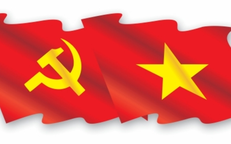 Cờ Đảng Búa Liềm Vector