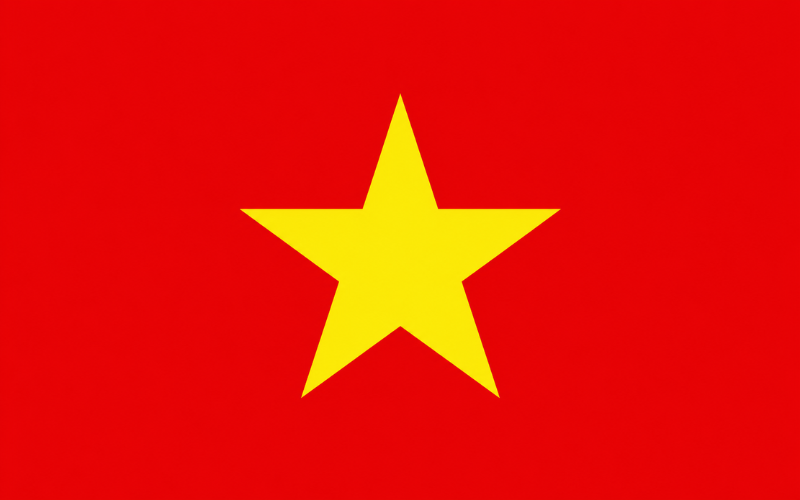Cờ đỏ sao vàng vector