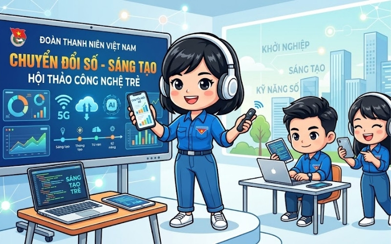 Đoàn Thanh Niên Chibi Phong Cách Hiện Đại