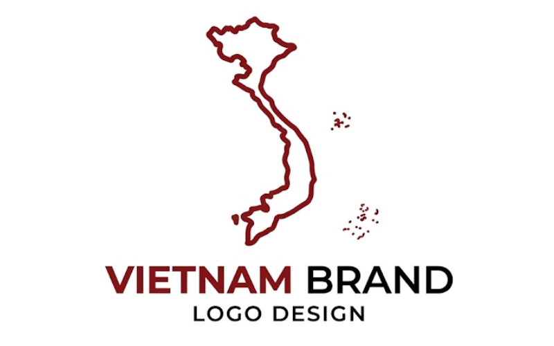 Mẫu Bản Đồ Việt Nam Biểu Tượng Thương Hiệu