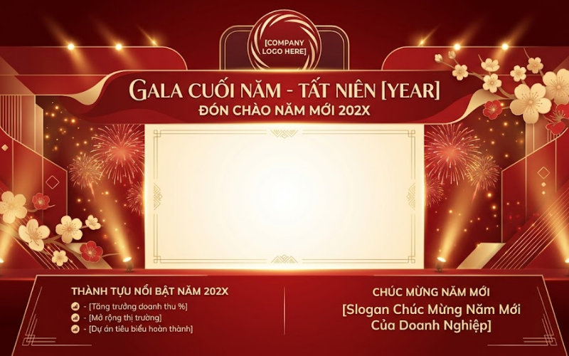 Phông Tất Niên Vector Dành Cho Doanh Nghiệp, Công Ty & Sự Kiện Gala Cuối Năm