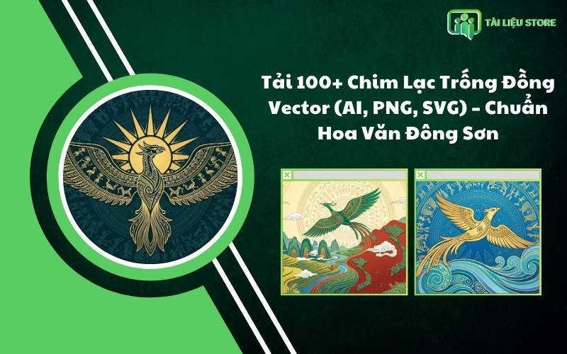 Tải 100+ Chim Lạc Trống Đồng Vector (AI, PNG, SVG) – Chuẩn Hoa Văn Đông Sơn