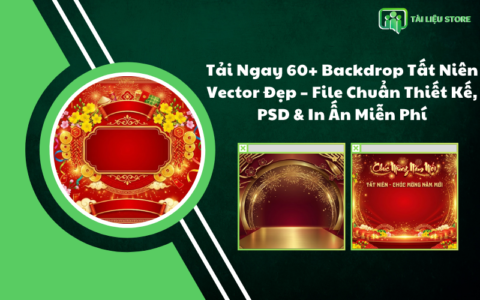 Tải Ngay 60+ Backdrop Tất Niên Vector Đẹp – File Chuẩn Thiết Kế, PSD & In Ấn Miễn Phí