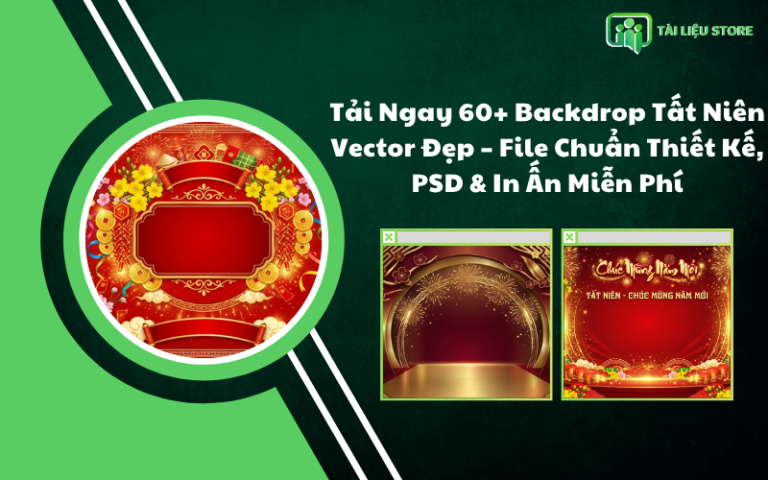 Tải Ngay 60+ Backdrop Tất Niên Vector Đẹp – File Chuẩn Thiết Kế, PSD & In Ấn Miễn Phí