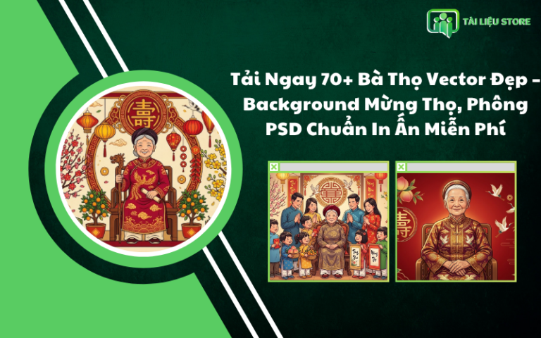 Tải Ngay 70+ Bà Thọ Vector Đẹp – Background Mừng Thọ, Phông PSD Chuẩn In Ấn Miễn Phí