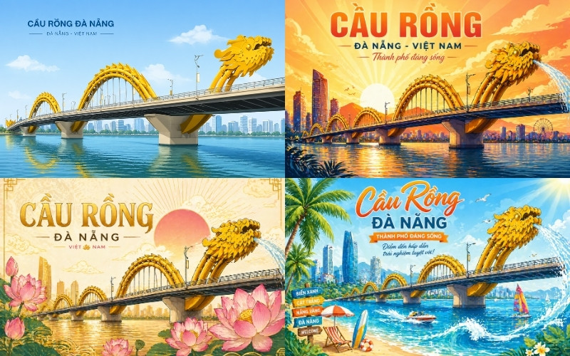 Tổng hợp Cầu rồng vector