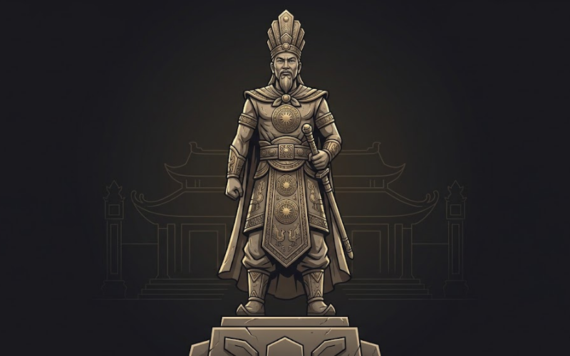 Tượng Vua Hùng Vector 