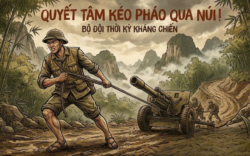 Vector Bộ Đội Thời Kỳ Kháng Chiến