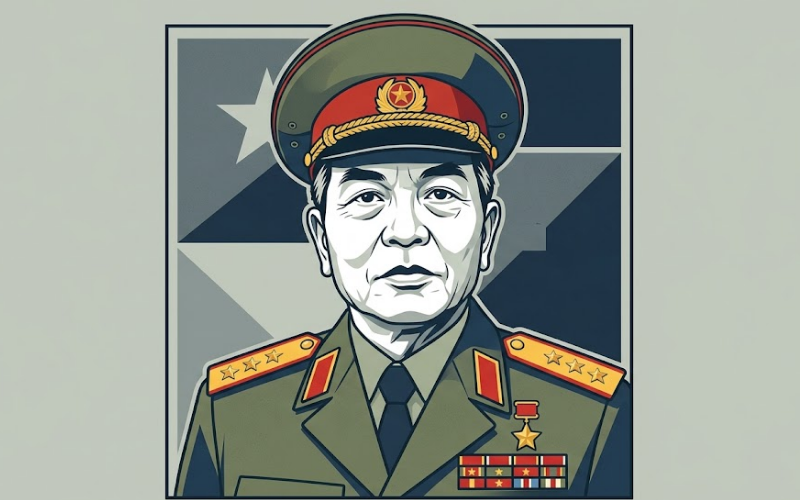 Vector Chân Dung Đại Tướng Võ Nguyên Giáp