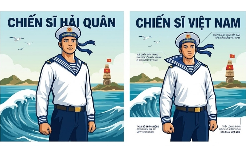 Vector Chiến Sĩ Hải Quân