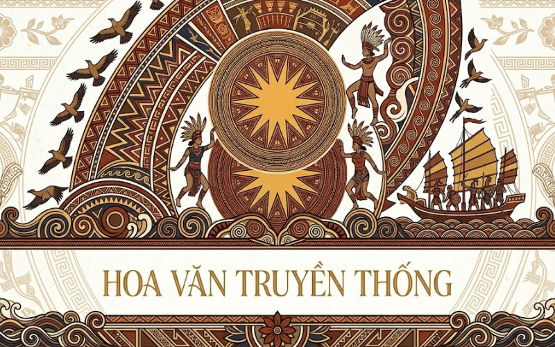 Vector Hoa Văn Truyền Thống