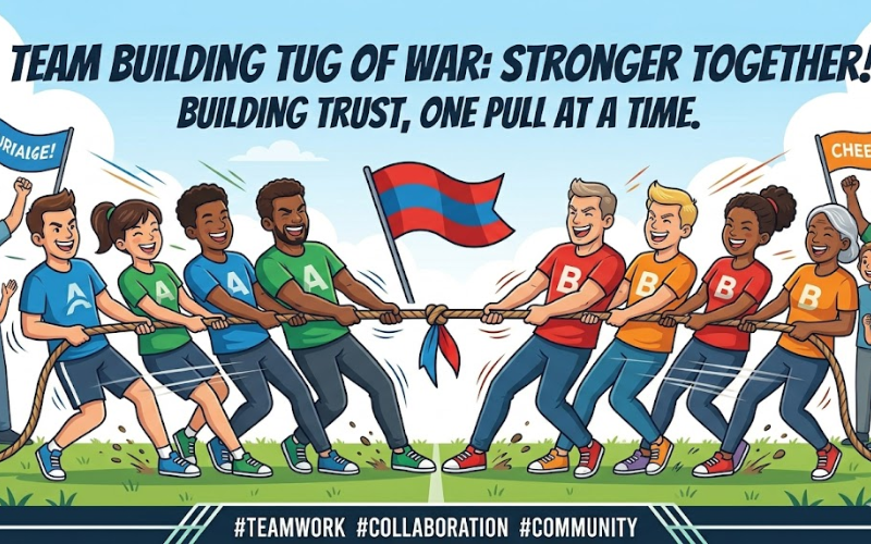 Vector Kéo Co Team Building