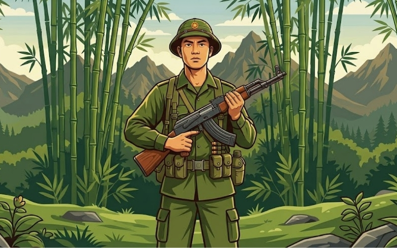 Vector Lính Lục Quân (Bộ binh)