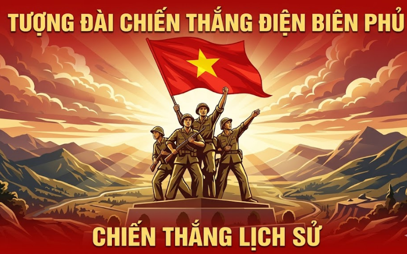 Vector Tượng Đài Chiến Thắng Điện Biên Phủ