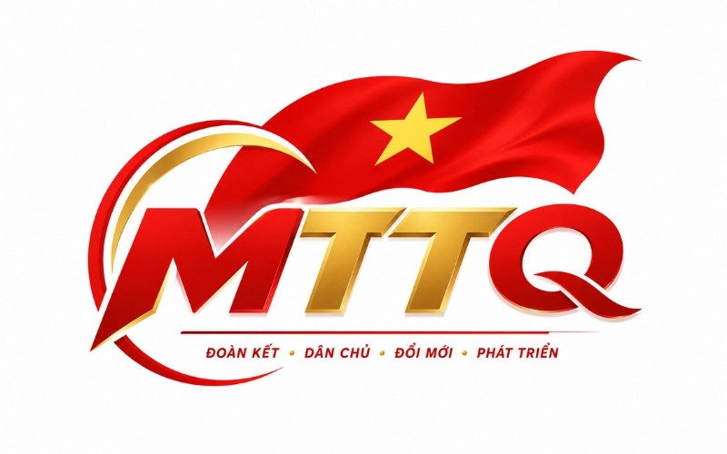 Logo MTTQ kết hợp cờ Việt Nam