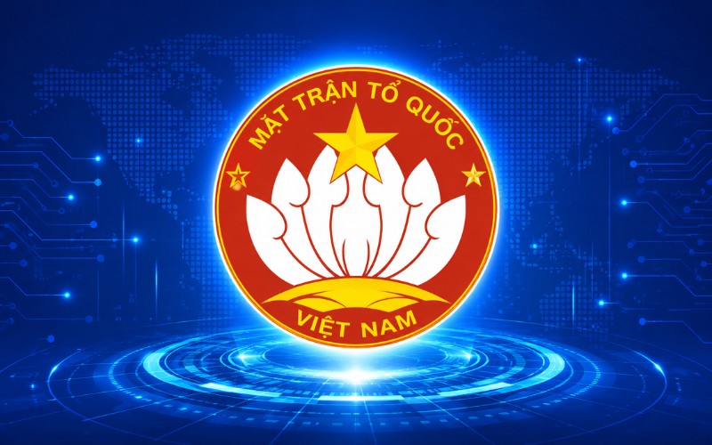 Logo MTTQ kết hợp công nghệ