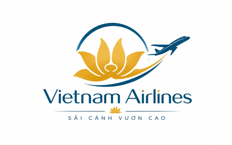 Logo Vietnam Airlines kết hợp phong cách hiện đại