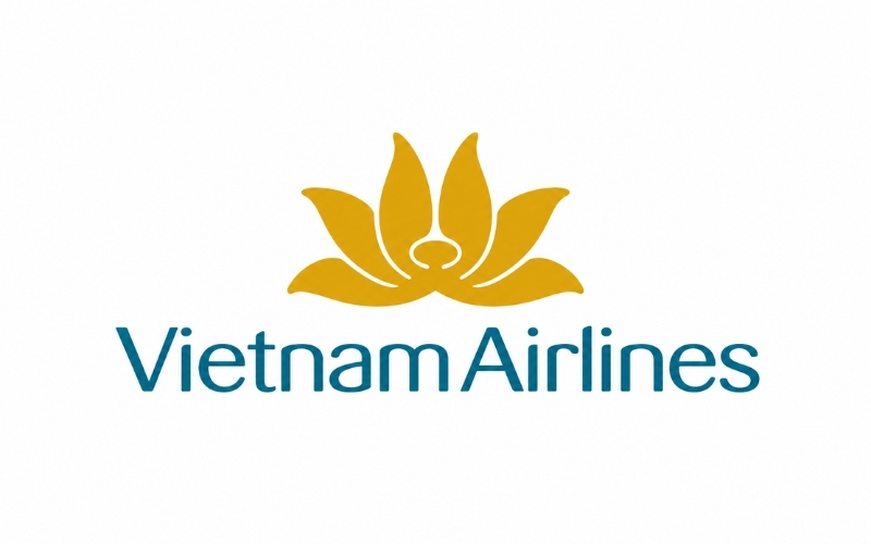 Logo Vietnam Airlines nền trắng