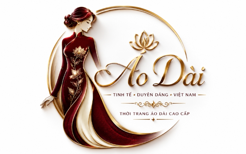 Logo áo dài hiệu ứng cao cấp
