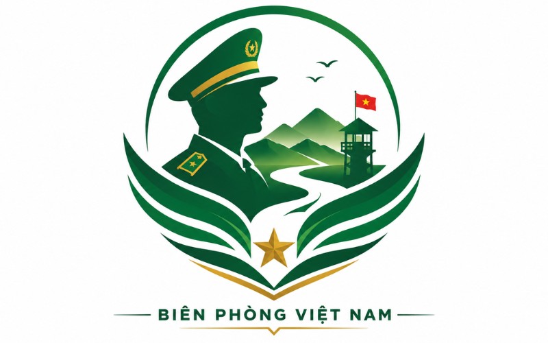 Logo biên phòng cách điệu, sáng tạo