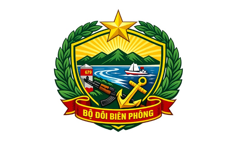Logo bộ đội biên phòng vector sắc nét (AI, SVG)
