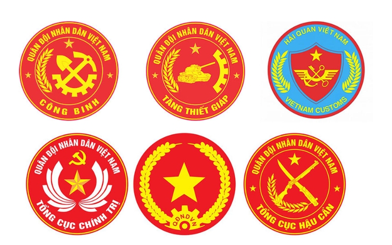 Logo quân đội vector cách điệu hiện đại