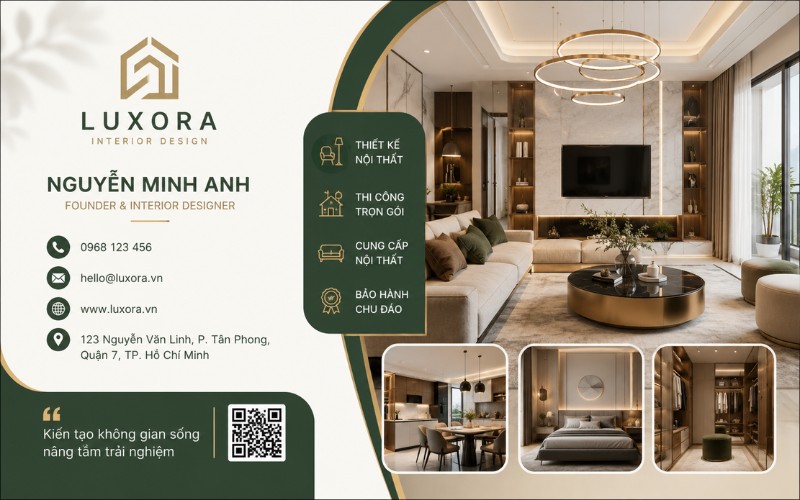 Mẫu card visit kết hợp hình ảnh sản phẩm dịch vụ