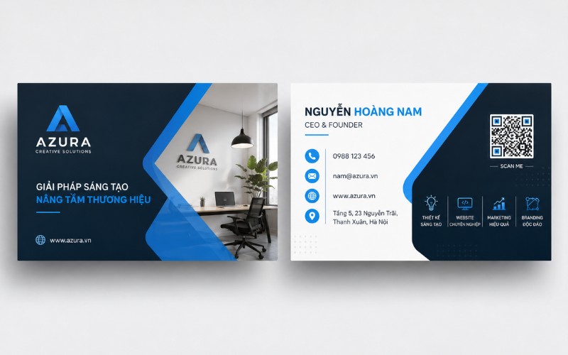 Mẫu card visit phong cách hiện đại