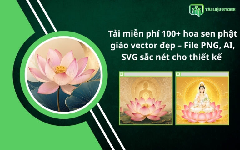 Tải miễn phí 100+ hoa sen phật giáo vector đẹp