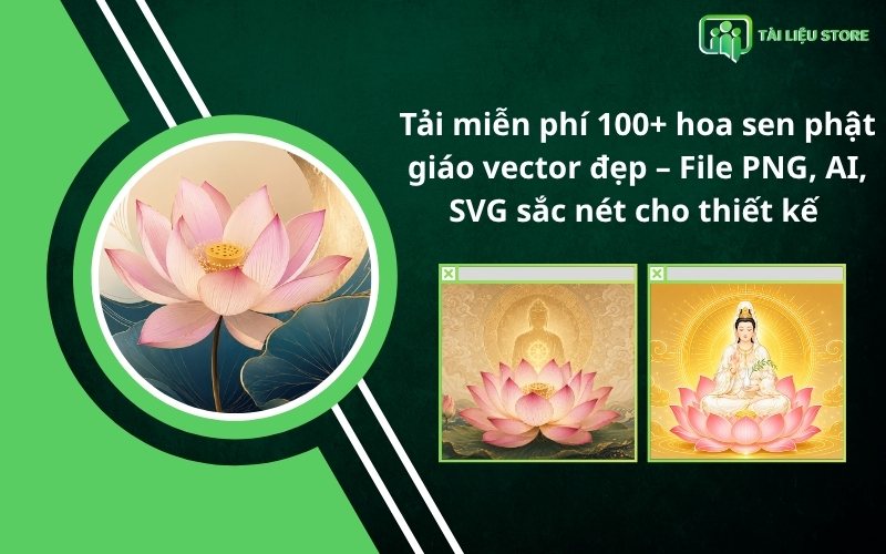 Tải miễn phí 100+ hoa sen phật giáo vector đẹp