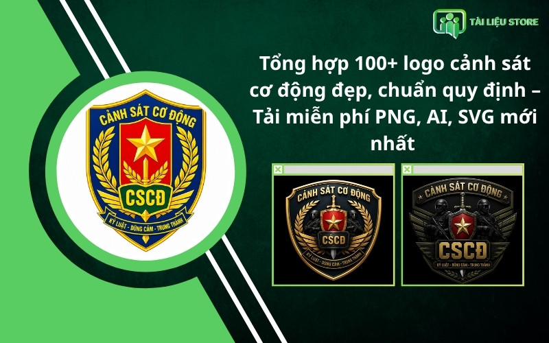 Tổng hợp 100+ logo cảnh sát cơ động đẹp, chuẩn quy định