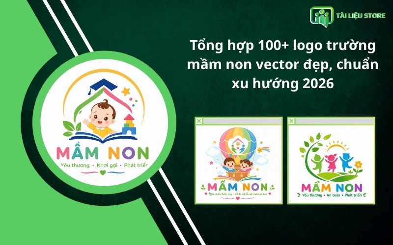 Tổng hợp 100+ logo trường mầm non vector đẹp