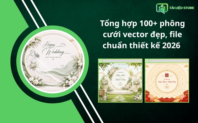 Tổng hợp 100+ phông cưới vector đẹp