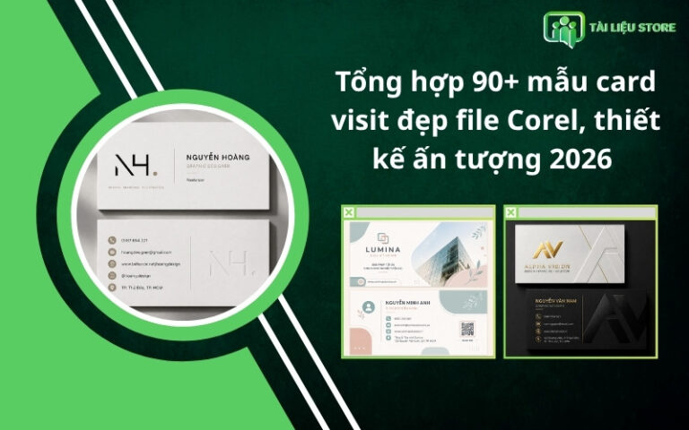 Tổng hợp 90+ mẫu card visit đẹp file Corel