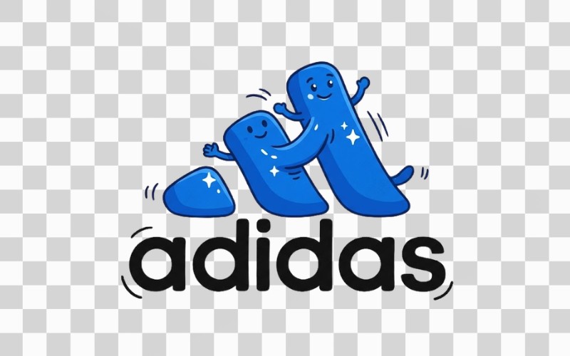 Adidas logo vector hoạt hình hóa