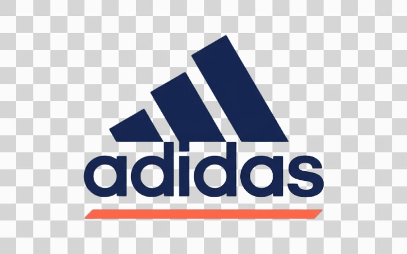 Adidas logo vector kết hợp màu thương hiệu riêng
