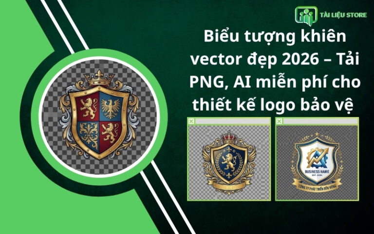 Biểu tượng khiên vector đẹp 2026