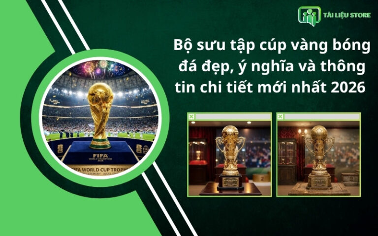 Bộ sưu tập cúp vàng bóng đá đẹp