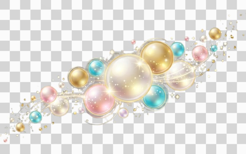 Bong bóng vector kết hợp hiệu ứng ánh sáng
