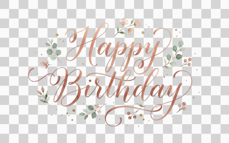 Chữ happy birthday đẹp phong cách viết tay