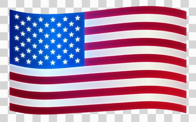 Cờ Mỹ PNG gradient hiện đại
