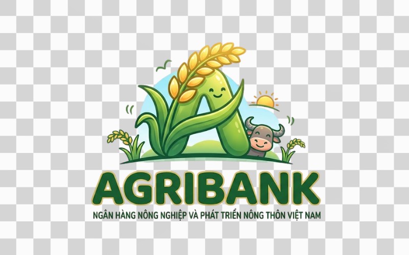 Logo Agribank vector hoạt hình hóa